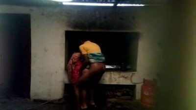 Village school kitchen room maid sex
