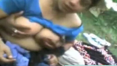 Hilly region village aunty forest sex