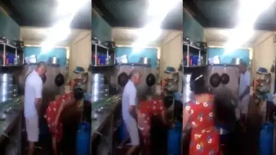 Erode mama quick fucking marumagal pundai in a kitchen